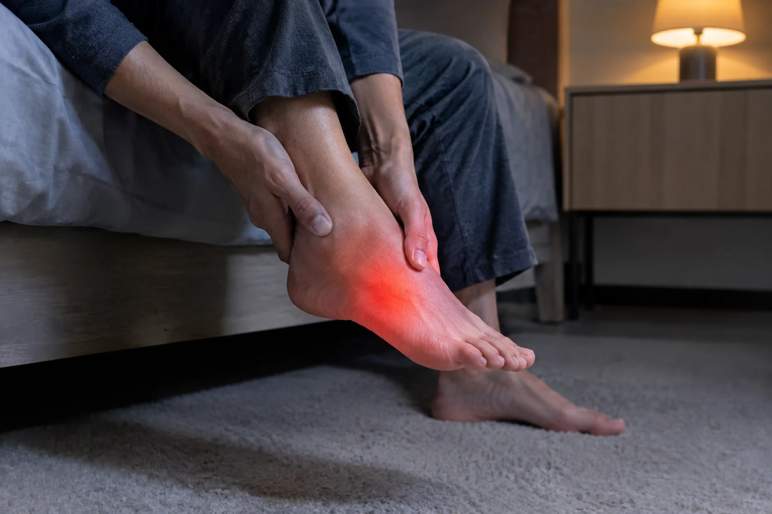Foot burning at night